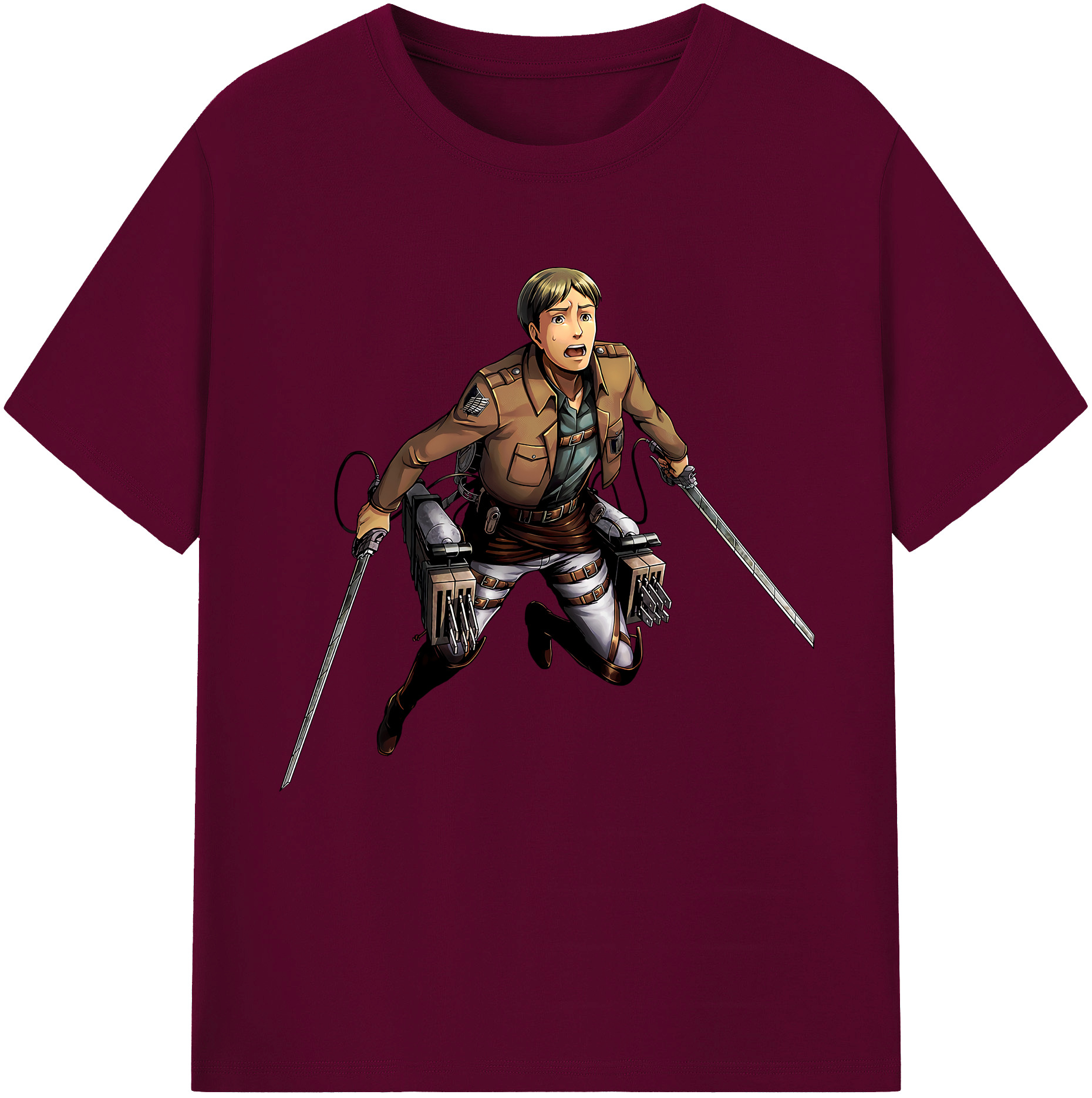 （画像用） 進撃の巨人 Attack on Titan レディースカジュアルプリントTシャツ（綿100％）